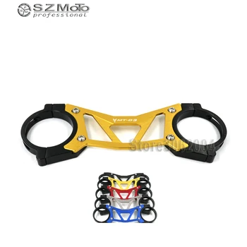 

For YAMAHA MT-03 MT 03 MT03 2015-2018 Black/Blue Motorcycle Red/Gold/Grey Aluminum BALANCE SHOCK FRONT FORK BRACE LOGO MT-03 CNC