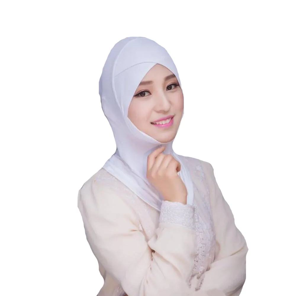 

Muslim Hijab Scarf Women Soft Inner Hijab Caps Islamic Underscarf Hats Star Shila Style