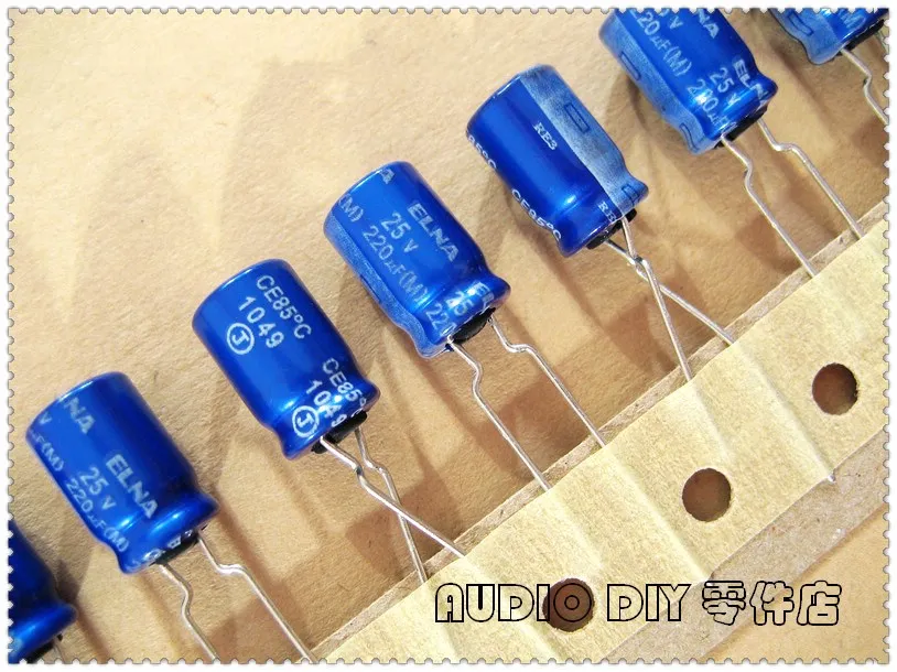 10 шт/50 шт ELNA Blue Robe RE3 Серии 220 мкФ 25В 25V220UF электролитический конденсатор |