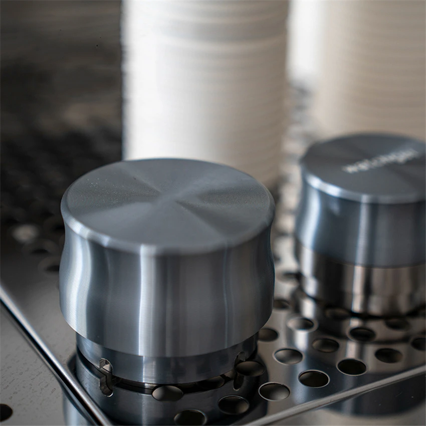 58 мм трамбовка кофе молоток порошка плоское основание Регулируемый 304 нержавеющая сталь индивидуальные аксессуары для кофе