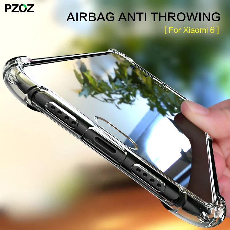 

PZOZ for xiaomi mi6 case 360 shockproof original bumper accessories Cover silicone housing Shell for xiaomi mi 6 phone pro case