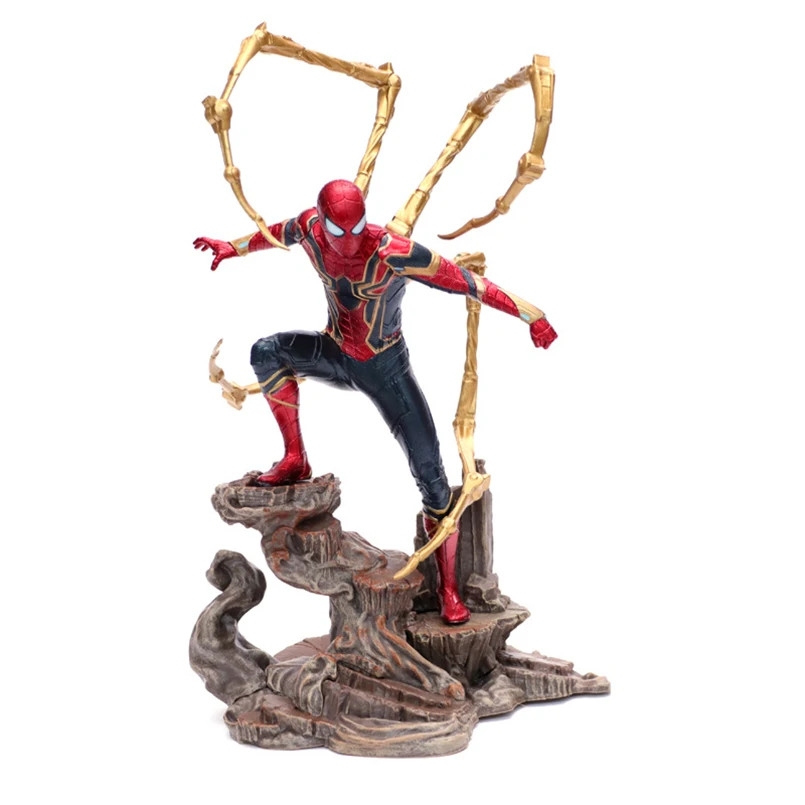 

hot toys 26cm Avengers Super Hero Spiderman PVC Action Figures Toys Spider-Man doll Figure Collectible Model Toys For children