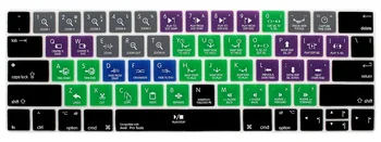 

for Avid Pro Tools Shortcut English Keyboard Skin Sticker Cover for Macbook New Pro 13" A1706 15" A1707 with Touch Bar