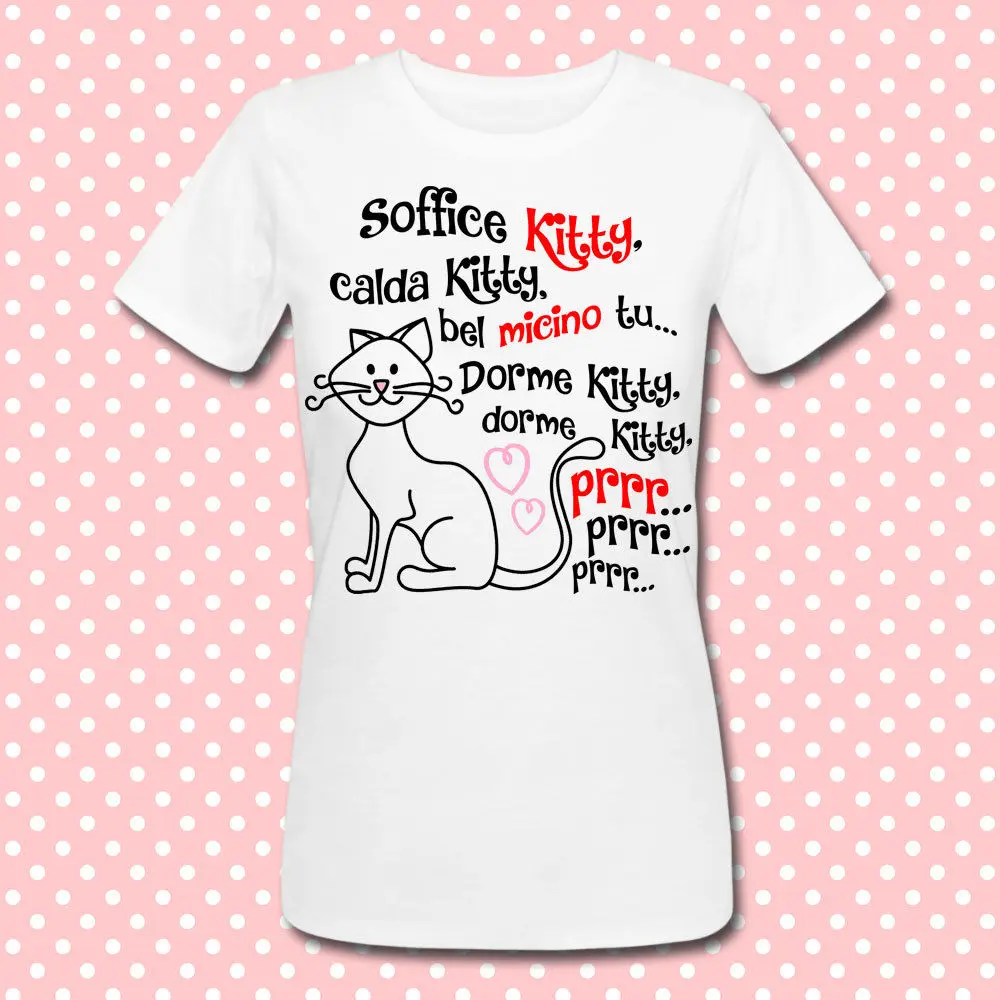 Футболка donna Soffice Kitty canzone Sheldon Cooper The Big Bang Theory inspired бесплатная доставка модные