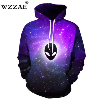 

2018 Brand New Sweatshirts Men/Women Forest Purple Starry Sky 3d Hoodies Funny Print Hooded Sweatshirts Pullover Sudaderas