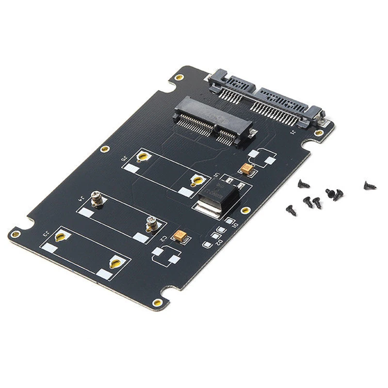 Мини Pcie mSATA SSD до 2,5 дюйма SATA3 карта адаптера с чехлом 7 мм Толщина черный