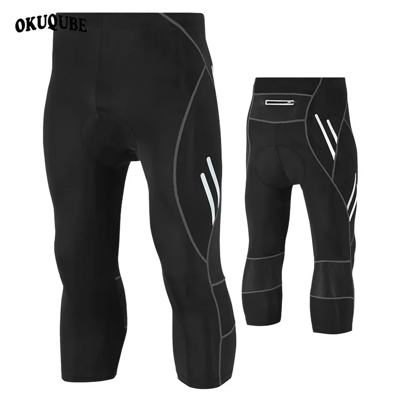 

MTB Bike Cycling Pants Man Elastic Cycling Tights Men 3D Gel Pad Breathable Bike Tights Quick Dry Bicycle Pants Cycling Shorts