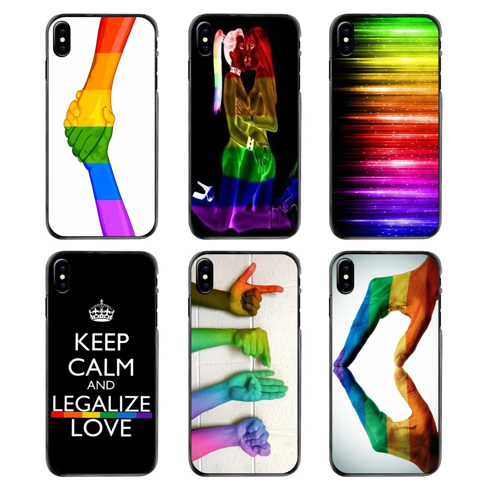 Gay Lesbian LGBT Rainbow Pride Art Poster For Samsung Galaxy A3 A5 A7 A8 J1 J2 J3 J5 J7 Prime 2015 2016 2017 Hard Phone Bag Case |