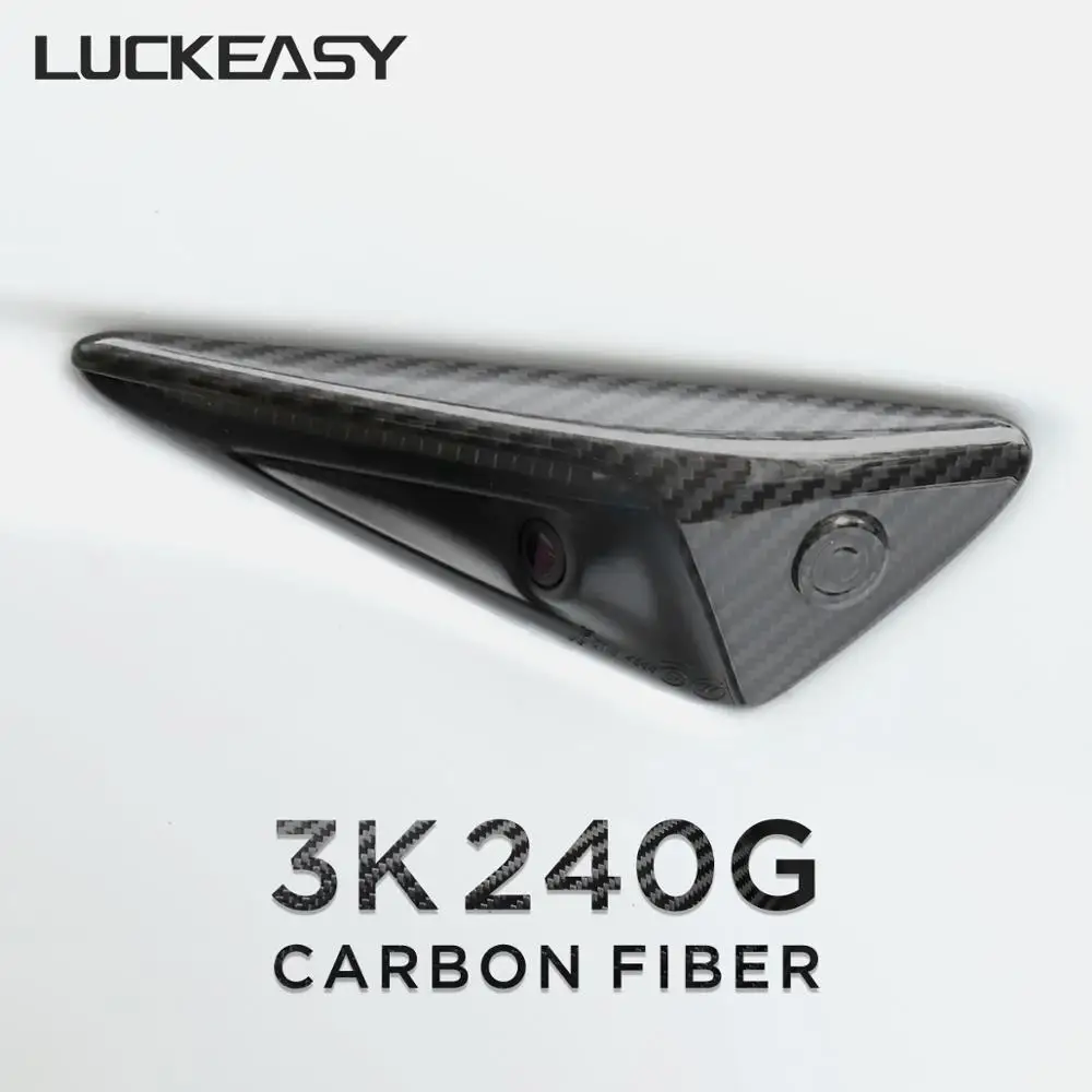 LUCKEASY для камеры из углеродного волокна крышка tesla модель 3 секунд изменение языка