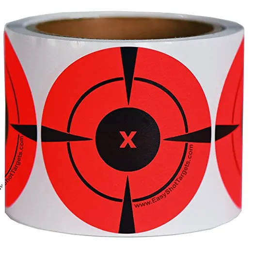 

3inch 250pcs per roll Targets Adhesive Shooting Targets stickers Targets Neon Orange Self-Adhesive Target Sticker for Shooting