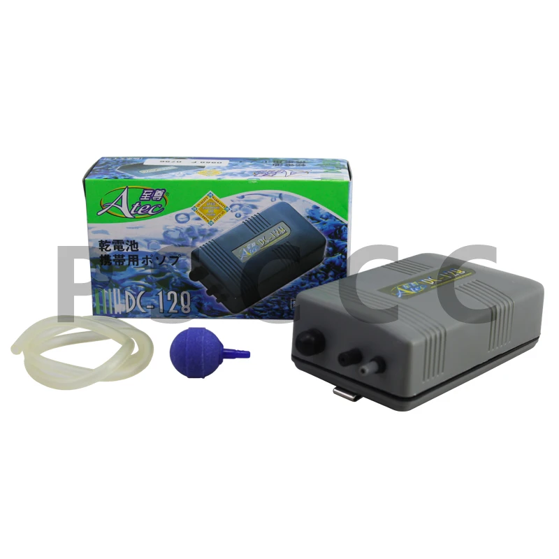

ATMAN DC 128 DC128 Ultra Silent Aquarium Air Pump Fish Tank Single Outlet Oxygen Pump Air Pump Dry Cell Battery Operated Aerator