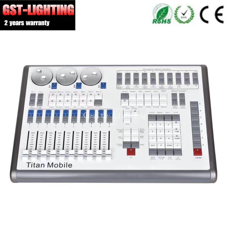 

Mobile Wing DMX Console MIDI Timecode USB Powered Titan Net Processors