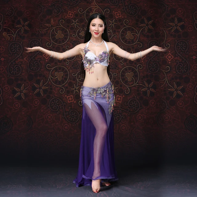 2019 Women Dancewear Belly Dancing Clothes Oriental Dance Outfits Beaded  Belly Dance Costume Set Bra Skirt - Belly Dancing - AliExpress
