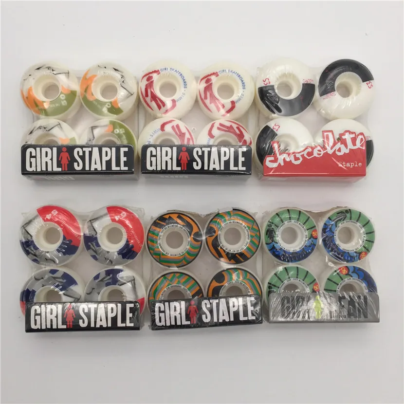 

New Original USA girl Skateboard Wheels 50&52mm&54mm for pro skateboard deck and skaters with good quality Skate wheels