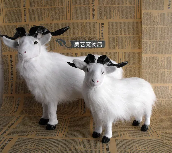 

simulation white sheep toy model polyethylene&furs sheep model home decoration props ,model gift d073