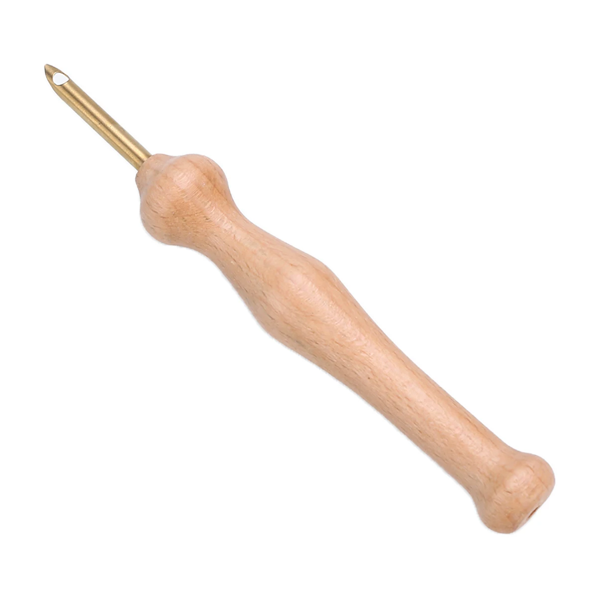 Wooden Handle Crochet Hook Felting Craft DIY Sewing Embroidery Pen Punch Needle Threader Set
