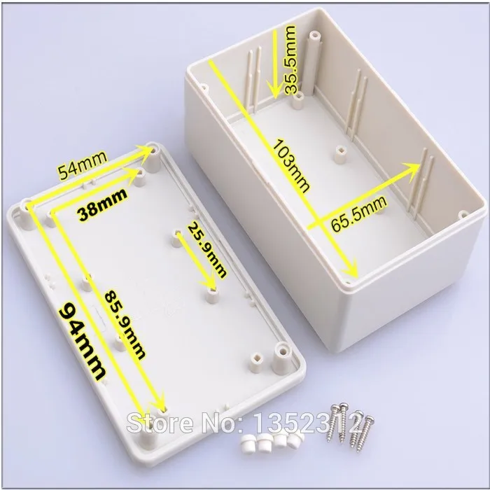 Один шт 110*70*40 мм Пластиковый корпус для электроники из АБС-пластика проект шкаф для электрощитка коробка для рыболовной Снасти Водонепроницаемый IP54 сделай сам, коробка