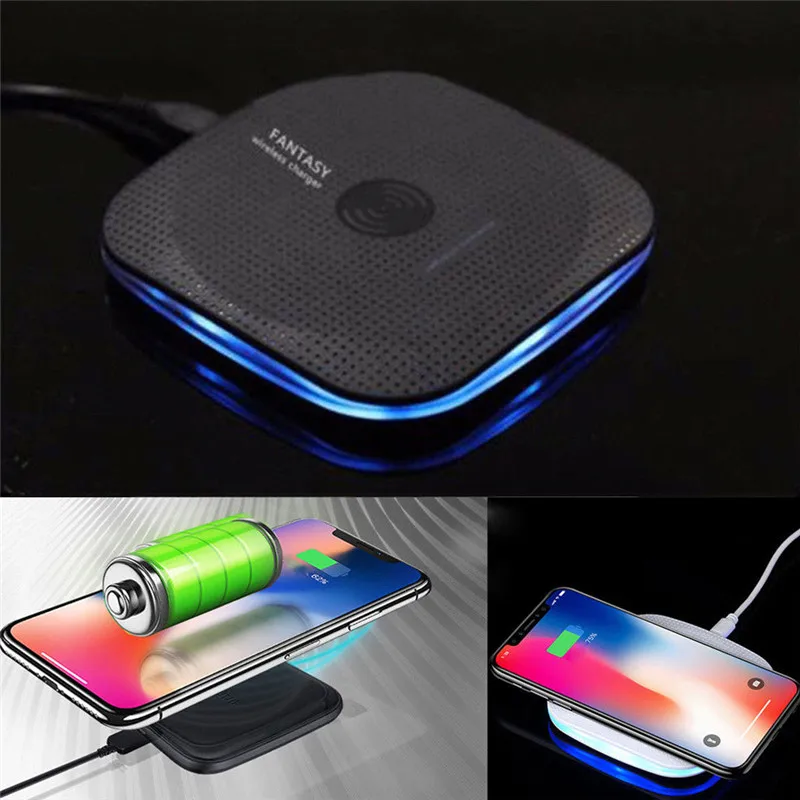 

Qi Wireless Charger USB Phone Charger Pad For iPhone X Xs MAX XR 8 Fast Charge For Samsung S8 S9 Plus Note 9 8