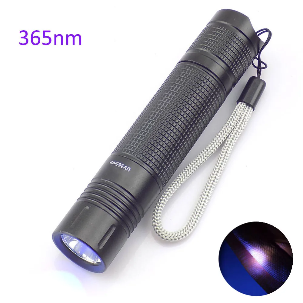 Professional 365Nm UV Led Flashlight Torch Ultraviolet Flash Light
