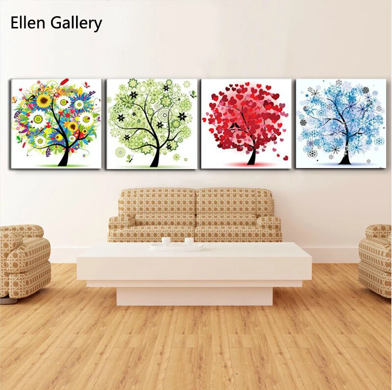 Yang Modern lukisan Pohon mewarnai gambar dinding untuk Yang Modern lukisan Pohon mewarnai gambar dinding untuk