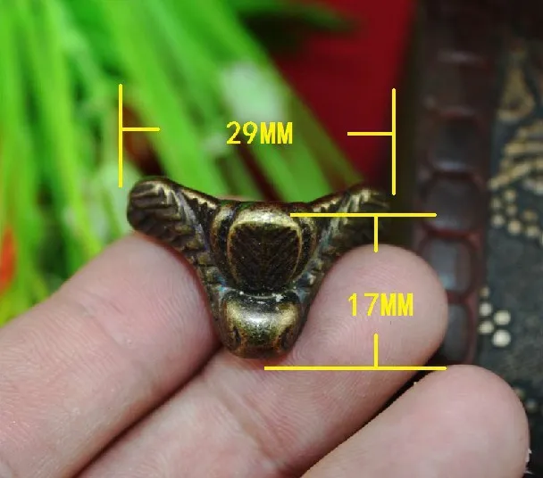 20Pcs Antique foot / Furniture foot / foot box / alloy foot 29 * 17MM