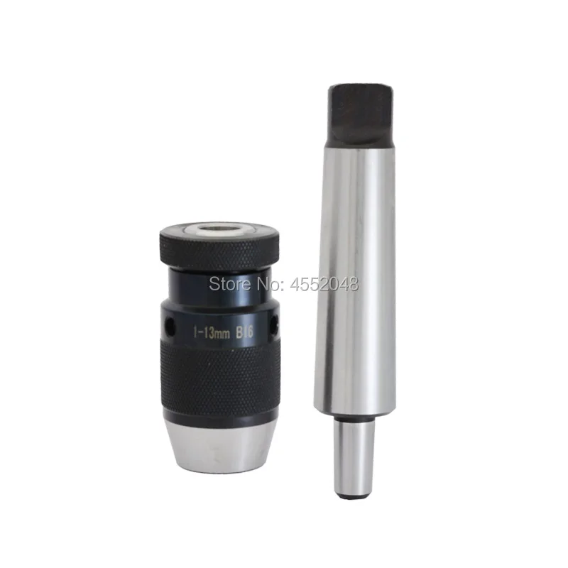 

1Sset #2 MT1 MT2 MT3 MT4 flat tail morse tapper shank MTA2 MTA3 B16 chuck Keyless Drill Chuck Self Tightening