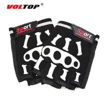 VOLTOP Cool Bone Shelf Glove Motorcycle Bicycle Gloves Half Finger Skeleton Breathable Gloves Trend Riding Outdoor Sports