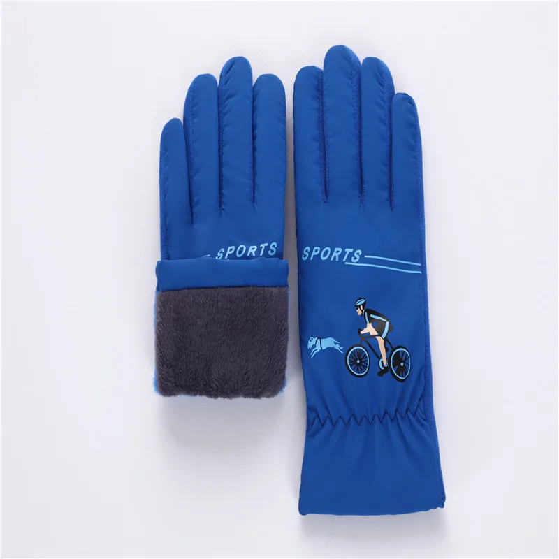 Baby Girls Boys Cotton Gloves Winter Children Warm Printing Full Finger Gloves For Kids Cartoon Mitten (3)