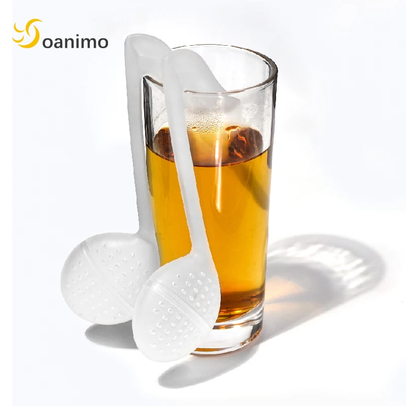 Soanimo 1pc Musical Note Shape Plastic Tea Infuser Loose Leaf Spice