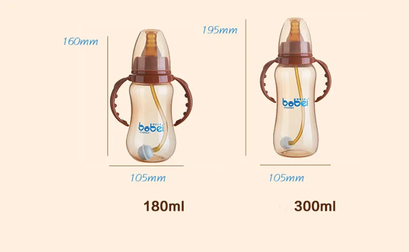 180 мл 300 мл для бутылки молока чашку для кормления новорожденных детей силиконовая соска anti-dust cover nano антибактериальный материал