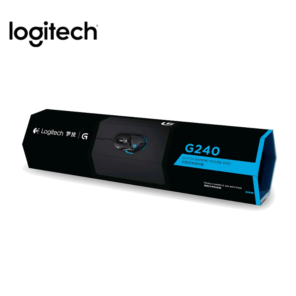 Тканевый игровой коврик для мыши logitech G240 для игр с низким dpi 340 мм* 280 мм