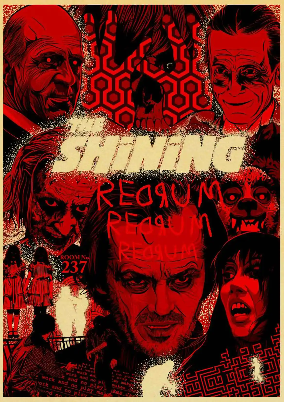 26+ The Shining Poster Yellow Background