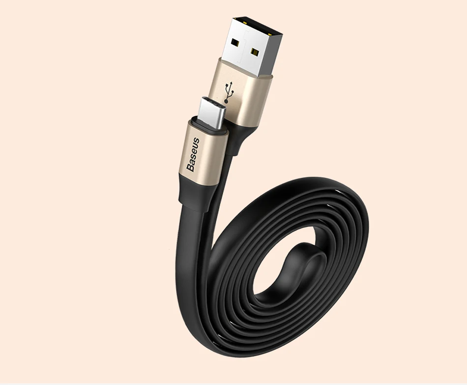 Baseus usb type-C кабель для samsung S9 Plus S8 huawei mate 10 lite USB зарядный кабель провод для быстрого заряда шнур USB C