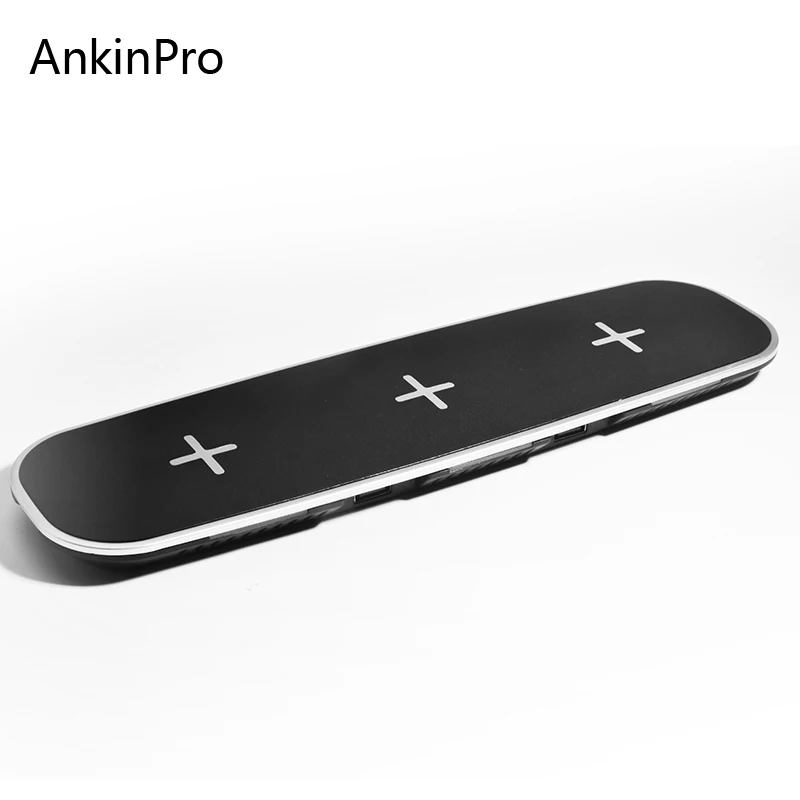 

CinkeyPro QI Wireless Charger Charging Pad 3*Mobile Phone & 2-Ports USB Charging Dock for iPhone X 10 8 Samsung S6 S7 S8 Edge