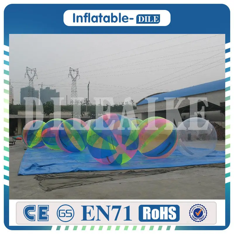 

Free Shipping 0.8mm PVC 2m Inflatable Water Walking Ball Pool Float Water Balloon Zorb Ball Inflatable Human Hamster Ball