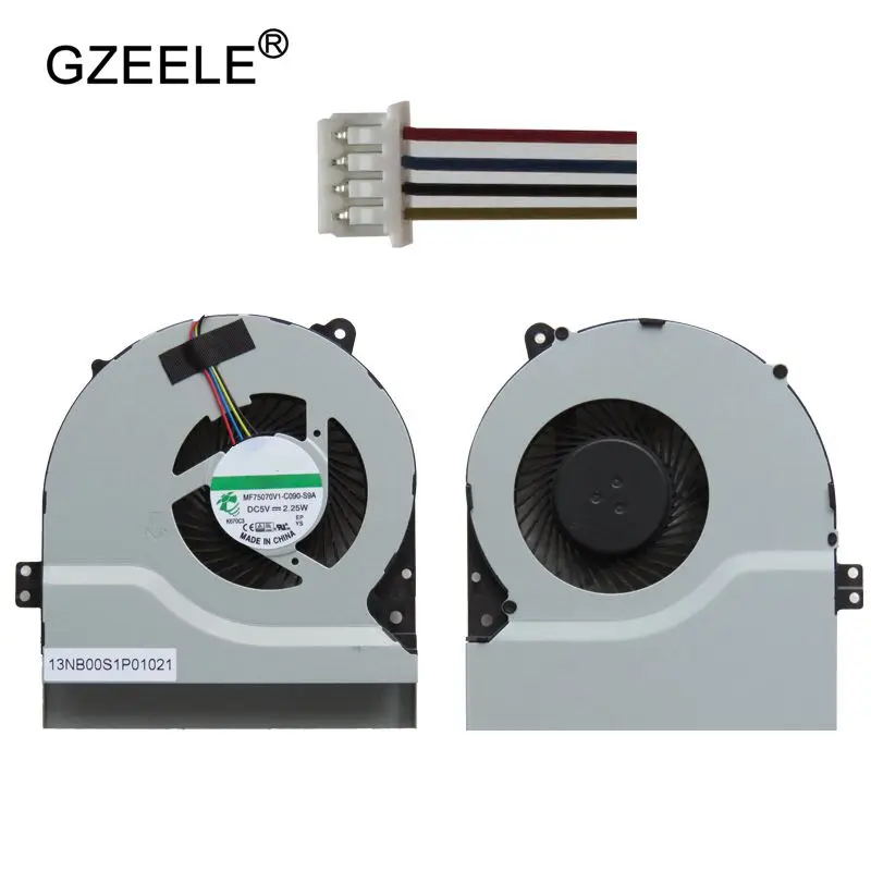 

GZEELE cpu cooling fan for ASUS Y481 F550VC F550ZA K450C K550CA K56C A56C K56CA X450EP X452E D452C D452V X450VP D452V K46CB A46