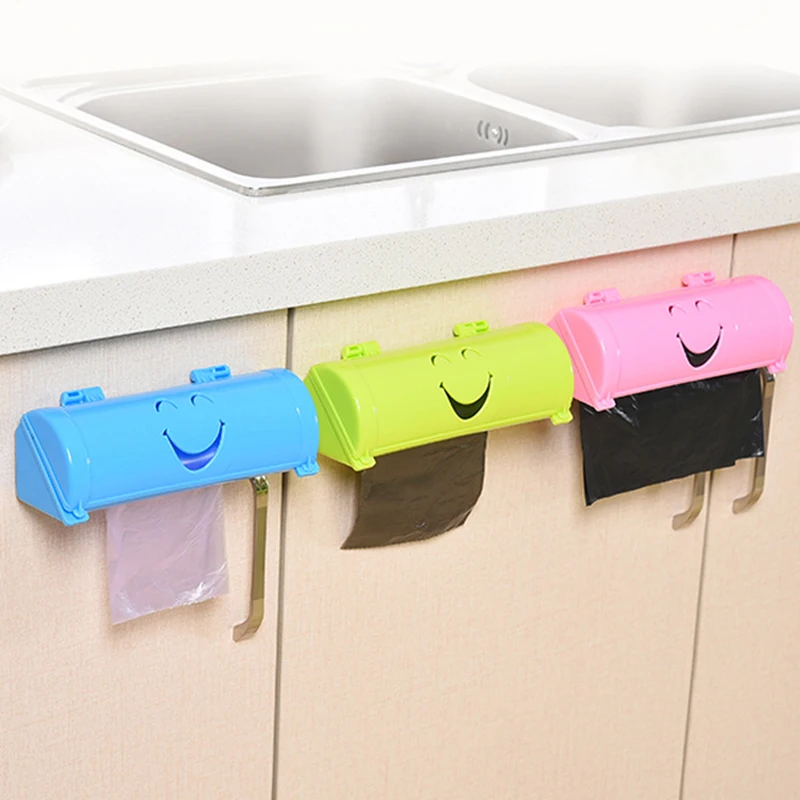 

Plastic cartoon Wall-mounted Garbage Bag Storage Box TSLM1