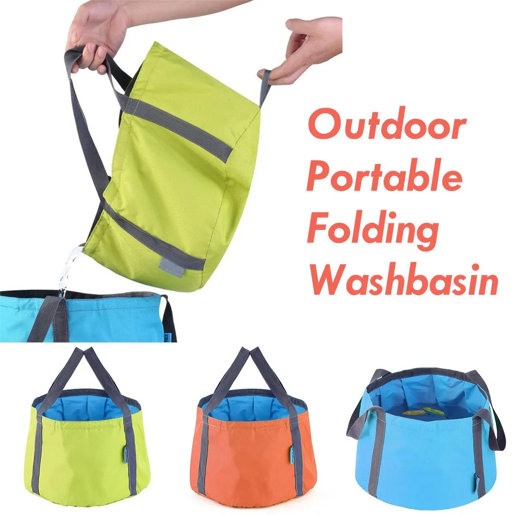 Portable Outdoor Travel Foldable Folding Camping Washbasin Basin Bucket Bowl 15L