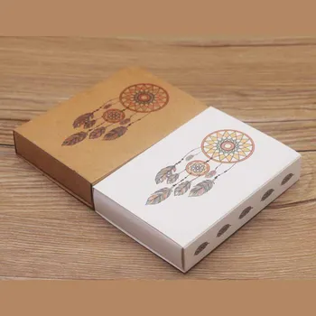 

Big size paper full color print gift package box Dreamcatcher /flower design candy/wedding favor box /DIy thank you gift box20pc