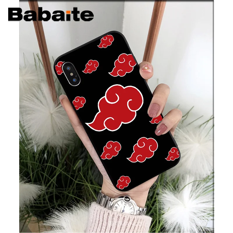 Мягкий чехол для телефона из ТПУ Babaite с аниме Наруто Учиха Саске iPhone 7 6 6S 8 Plus 5 5S SE XR