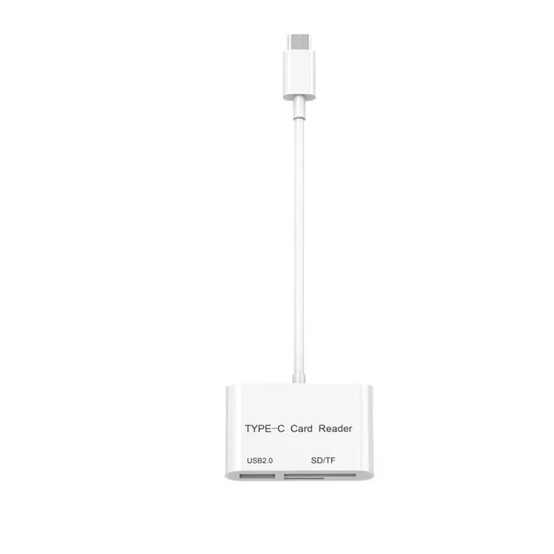 3 в 1 тип-c кардридер USB 2,0+ TF/SD кардридер для ПК ноутбук планшет смартфон