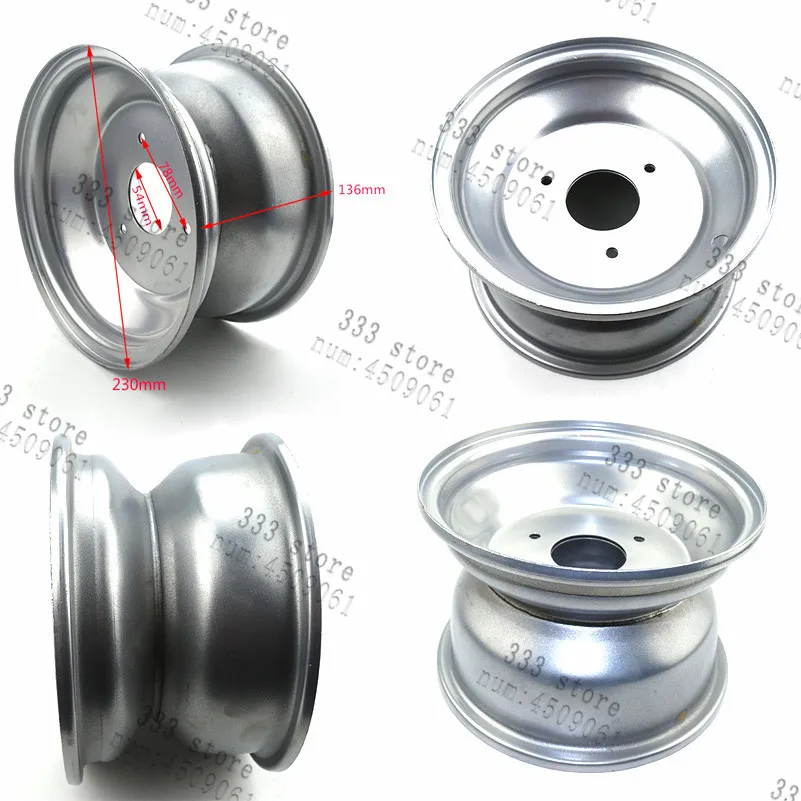 Hub para Fora da Estrada Polegada Roda Traseira Acessórios Rodas Brancas 3 Buraco Motocicleta Peça Veículo Praia Atv 8 4 8 polegada 3 buraco motocicleta peça hub