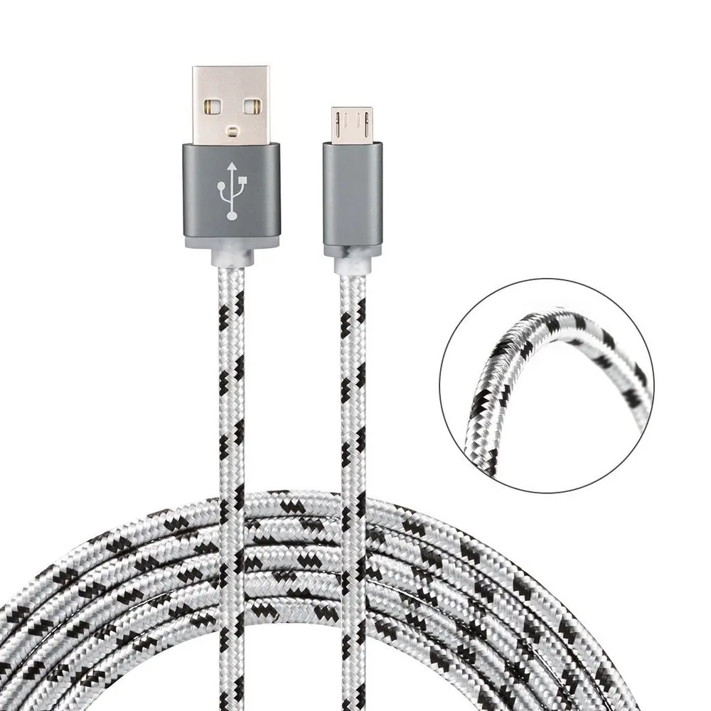 2 м 3 м Micro USB кабель для зарядки Microusb длинный кабель для зарядного устройства Android шнур для Samsung Galaxy J3, J5, J7 года S7 Edge lenovo zte