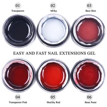 1 m/2 m для палец удлинительный уф-гель для ногтей формы для наращивания ногтей Nail Art Лаки наращивание ногтей гель поли гель