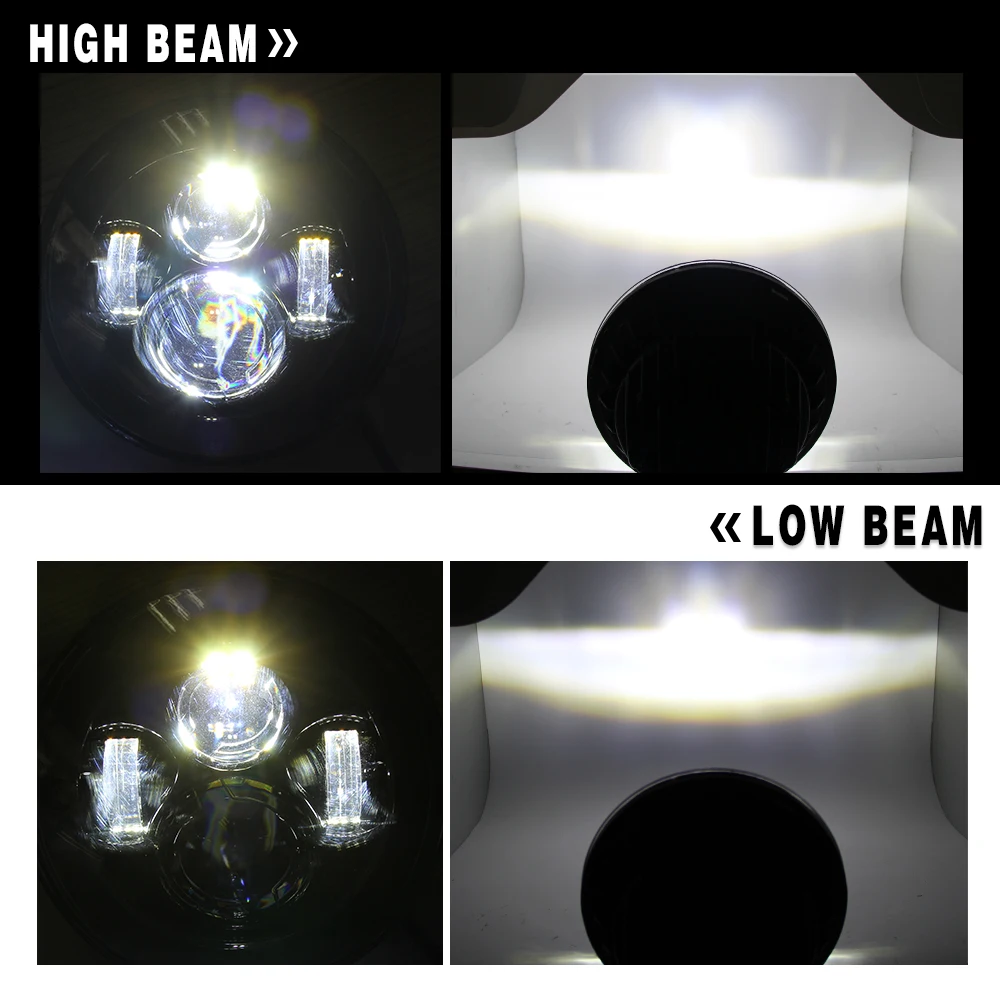 COLIGHT 7 круглые светодиодные фары Hi/Lo 50 Вт 12 В Авто габаритные огни для Jeep Wrangler JK TJ
