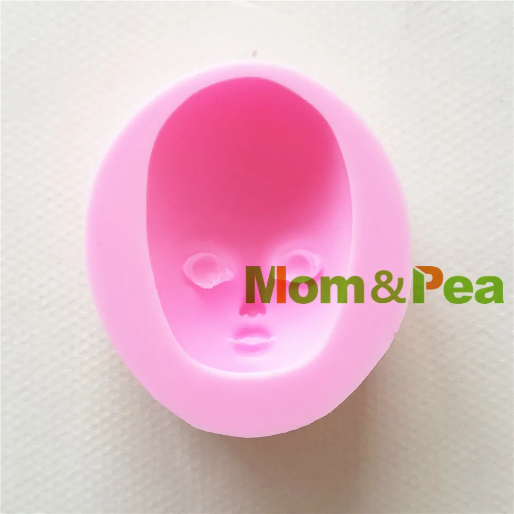 

Mom & Pea 1333 Бесплатная доставка, силиконовая форма для лица, украшение для торта, помадка, 3D-форма для торта, качество еды