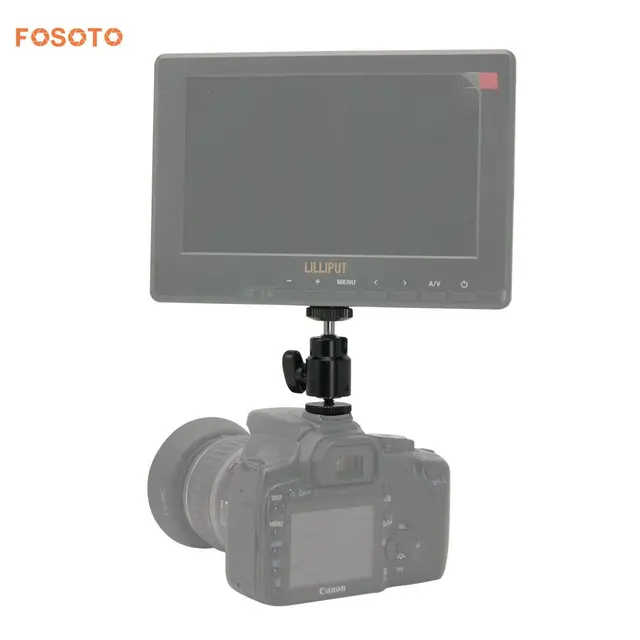 Fosoto New Adapter For Camera Tripod Led Ring Light Flash Bracket Fosoto New Adapter For Camera Tripod Led Ring Light Flash Bracket Holder Mount 1 4 Hot Shoe Cradle Ball Head With Lock