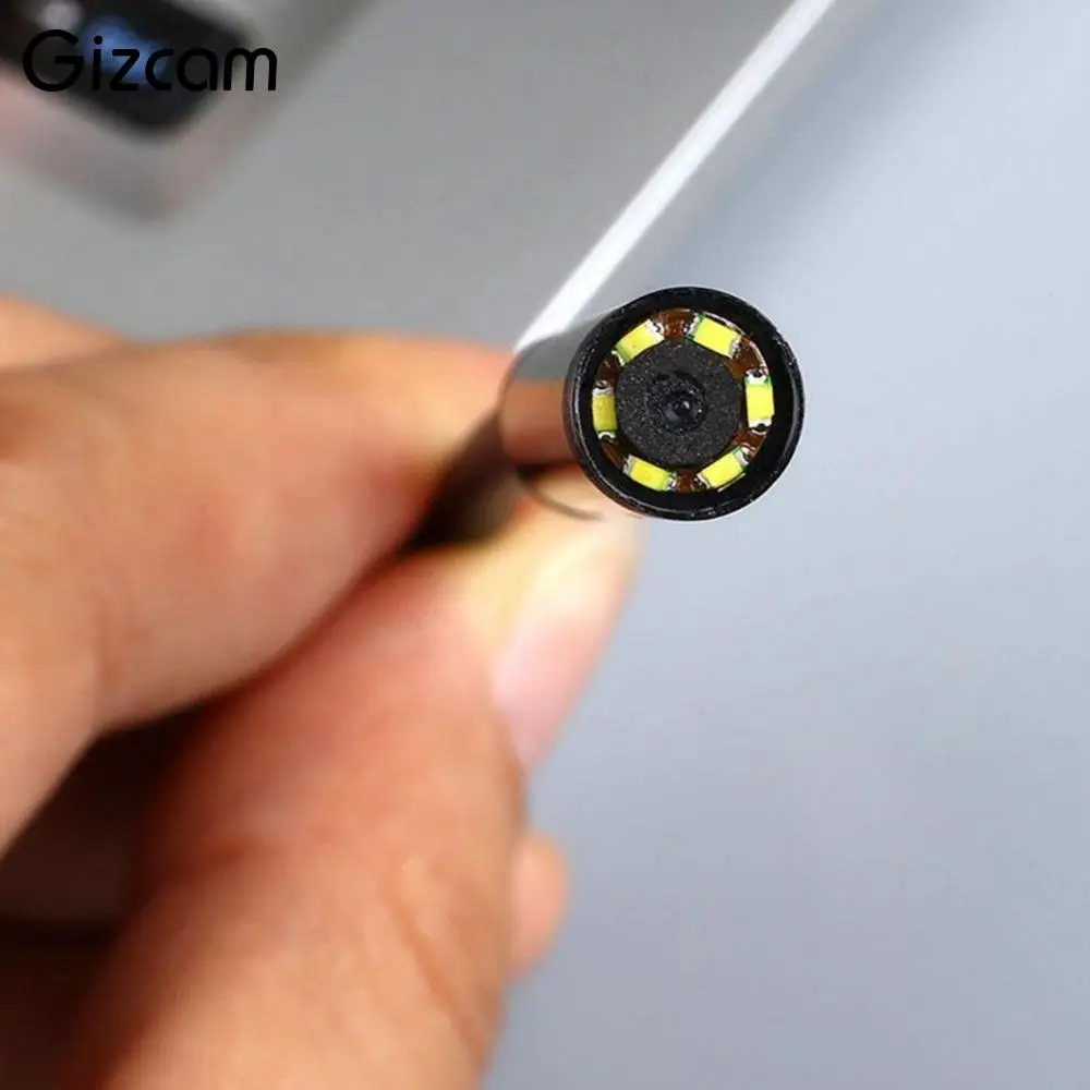 Gizcam 1/1. 5/2/3,5 m OTG Android эндоскоп осмотр USB бороскоп светодиодный мини-камера прицел автомобильный эндоскоп для смартфона