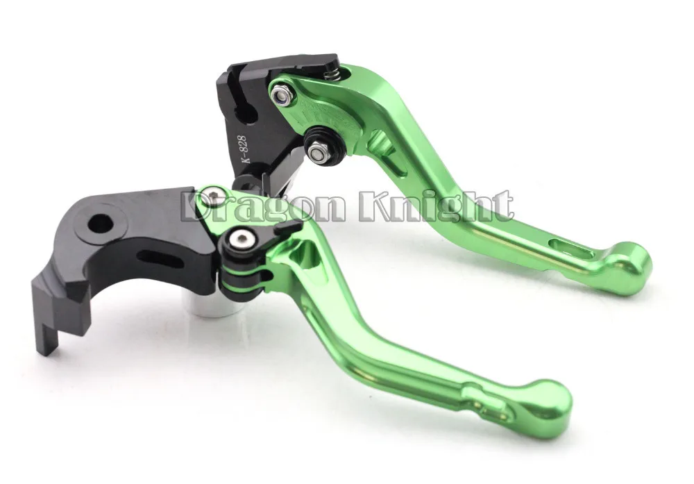 

Motocycle Accessories For KAWASAKI ZX6R ZX636 07-13 Short Brake Clutch Levers Green