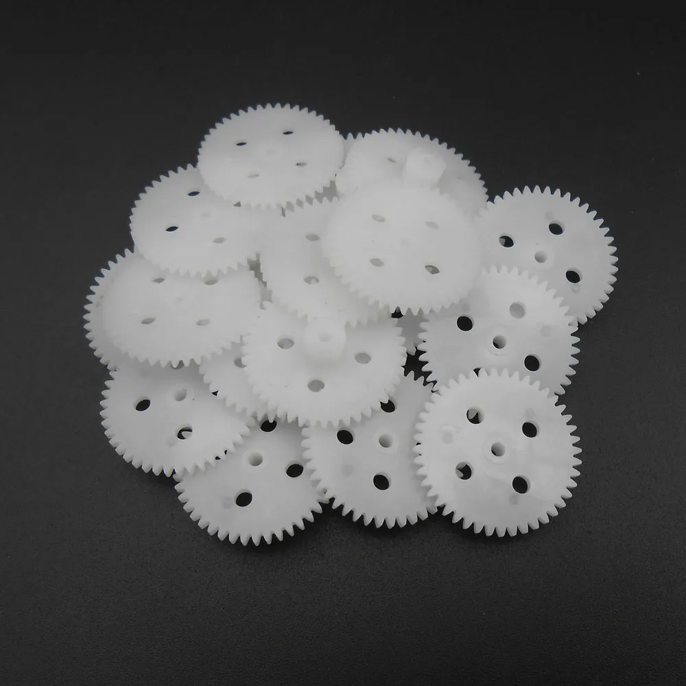 1000PCS/LOT 0.5M 44T 2A Plastic Spur Gear 0.5 Modulus T=44 Aperture: 2mm 1.95MM Tight Fitting 44 Teeth 6MMX23MM Gears NEW*FD861